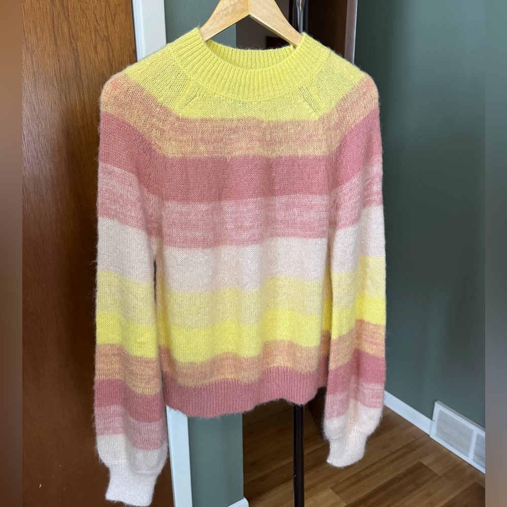 Maje Millao Striped Knitted Jumper